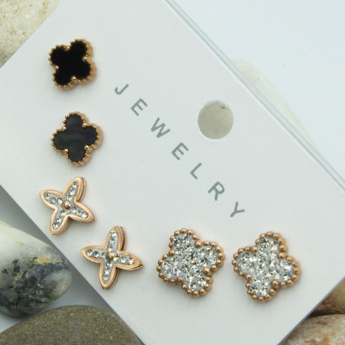 Гвоздики сталь №16Д конюшина три пари сталь біжутерія