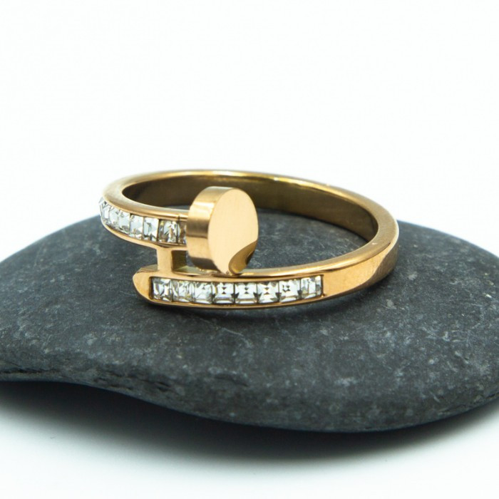 Кільце сталь No32А 16р Картьє куплю кільця сталь біжутерія Клевер