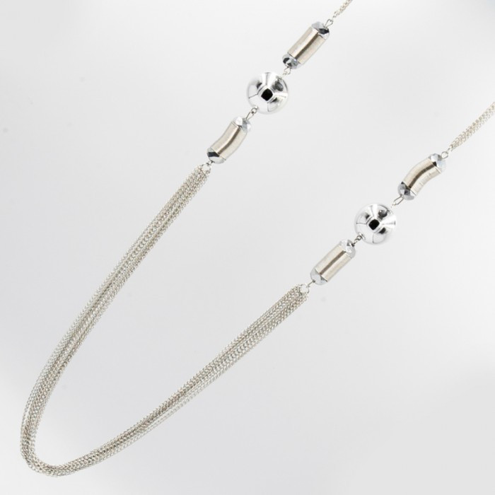 Підвіска №226 довга 70см множинні ланцюжки з металевими вставками, ланцюжки-підвіски прикраси на сукні