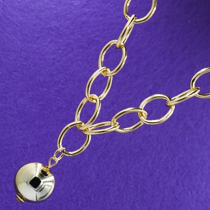 Подвеска №271 40 + 6 см в виде цепи позолота від виробника .