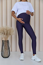 Лосіни в рубчик для вагітних Modena S (42) Lullababe Сливовий