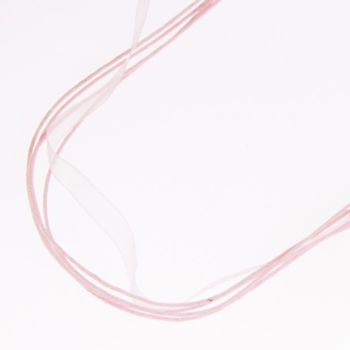 Підвіска No1368 шнурок 50 см, блідо-рожевий.