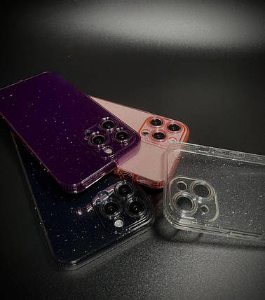 Чохол силіконовий Clear Shine на iPhone 13 Pro Max / сірий, фото 2