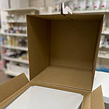 Коробка картонна для торта 30х30х30 см. (з віконцем), фото 3