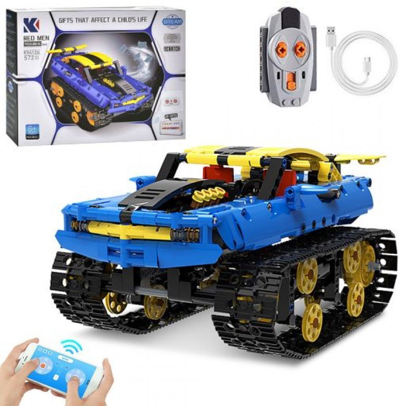 Конструктор на радіокеруванні K96106, транспорт, акумулятор, 572 деталі, фото 1