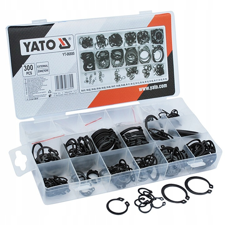 Набір зовнішніх стопорних кілець Yato YT-06880 300 шт