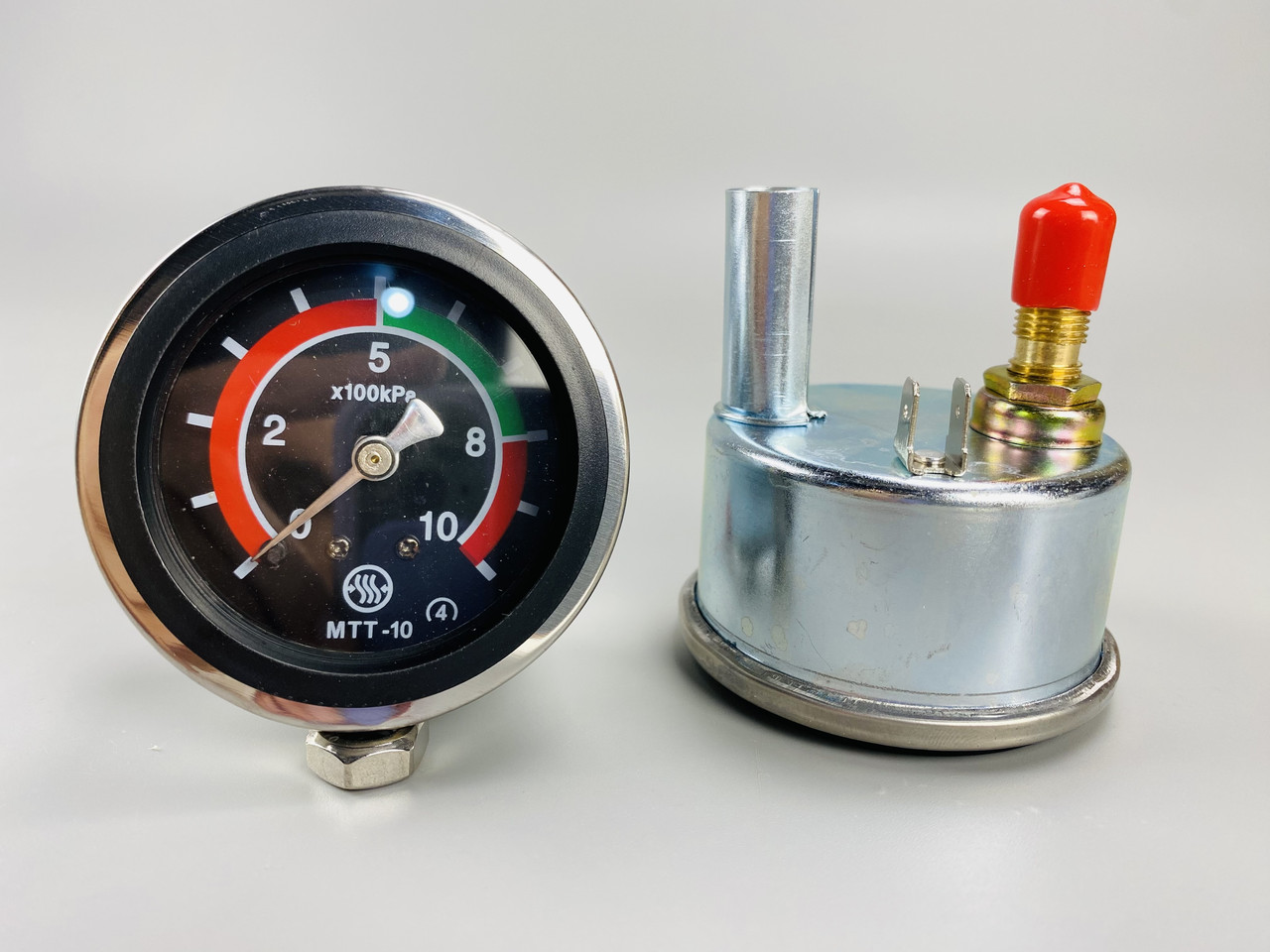 Покажчик тиску оливи 6 атм. МТТ-10 механічний для (МТЗ, ЮМЗ, Т16, Т40 та інший спецтехніки) з підсвіткою, фото 1