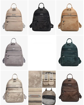 Рюкзак жіночий міський на блискавці 36*27 см зі штучної шкіри в різних кольорах VTTV