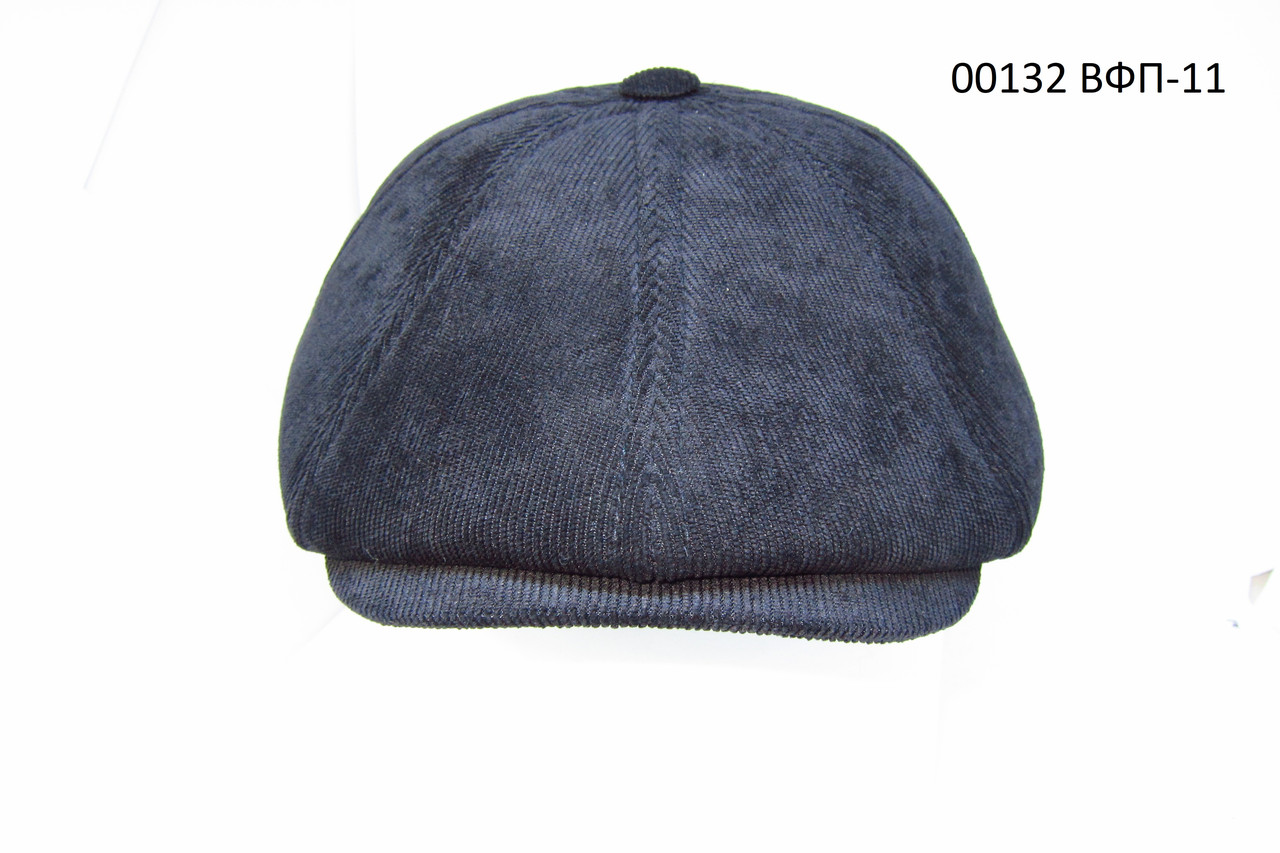 Чоловіча кепка  восьмиклинка вельветова  з вушками DAVANI 00132