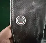 Тент 4х6 від дощу та снігу 160г/м²; ТМ "Plandeka/Wilmar" (Польща) Super mochna. Колір - сірий, +/- 5%., фото 5