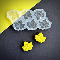 Силіконовий молд для льодяників "Кленовий листочок"