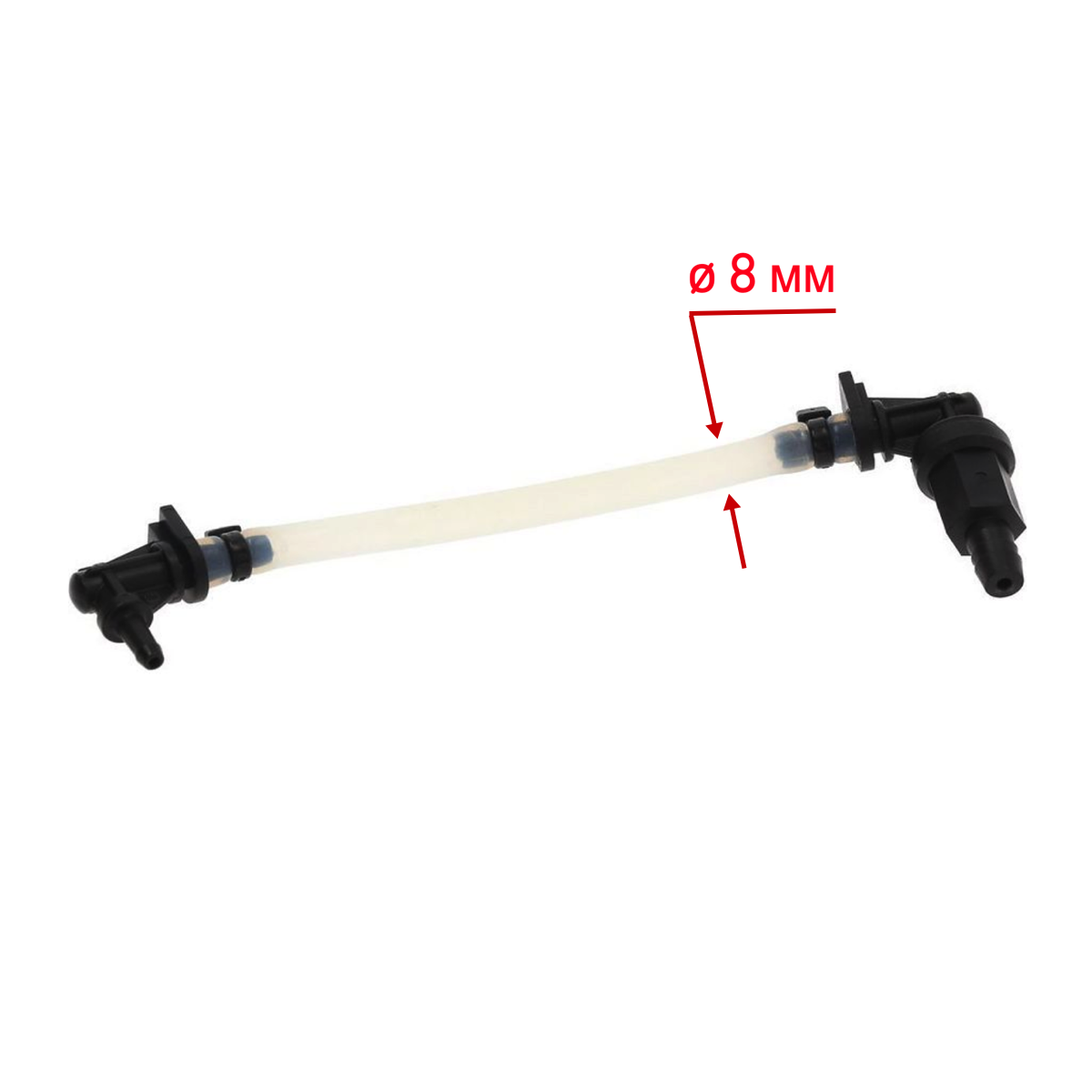 Шланг ø8x3 мм Sekobrill (ополіскувач) 1216 зі зворотним клапаном для перистальтичного дозатора Seko NBR 0.4/PR-2 (209037)