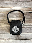 Маленька барсетка на плече Stone Island стон айленд чорна, фото 4