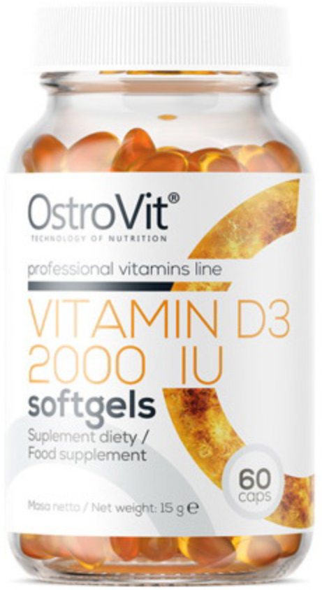 Вітамін Д3 OstroVit Vitamin D3 2000 IU 60 капсул