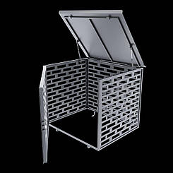 Бокс для генератора 1000х800х800 перфорація Цеглинка Антивандальий вуличний з внутрішнім замком Кожух Будка