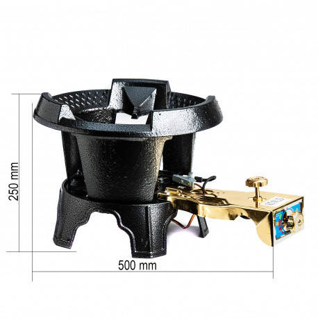 Чавунна газова плита з п'єзопідпалом ATLAS 35 кВт з п'єзопідпалом BF, фото 1