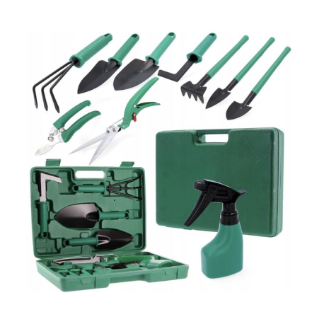 Набір садового інструменту у валізі, інвентар для саду та городу комплект з 10 шт BF