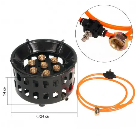 Газова чавунна настільна горелка 23х14 см BF