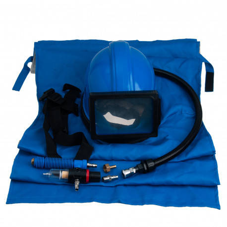 Шолом піскоструйний HY-02A та HY-02B з регулятором температури система охолодження лінзи ID BF, фото 1