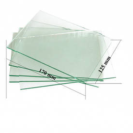 Захисне скло для піскоструйного шолома маска 170125 товщина 35мм BF