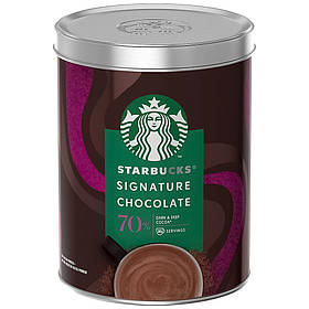Гарячий шоколад Starbucks Signature Chocolate 70% Какао 300г ж/б
