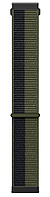 Ремінець нейлоновий на годинник No116 зелений/темно зелений 20 mm