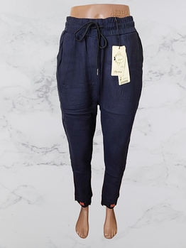 Штани жіночі теплі на флісі р.44 46.48 . Колір синій. Від 3 шт по 128грн