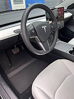Модельные автоковрики EVA для Tesla Model 3 (2017 - ...) / Комплект ковриков в салон Тесла Модель 3