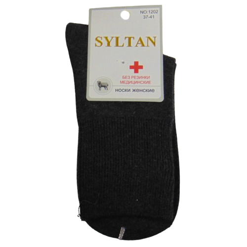 Лікувальні шкарпетки термо кашемір Syltan 37-41 темно-сині 1202, фото 1