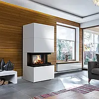 Камін Kratki NBC 7 в обудові HOME EASY BOX стальний - білий, фото 5