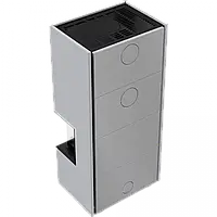 Камін Kratki NBC 7 в обудові HOME EASY BOX стальний - білий, фото 4