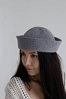 Панама матроса з вовни D.Hats сірого кольору з розрізом