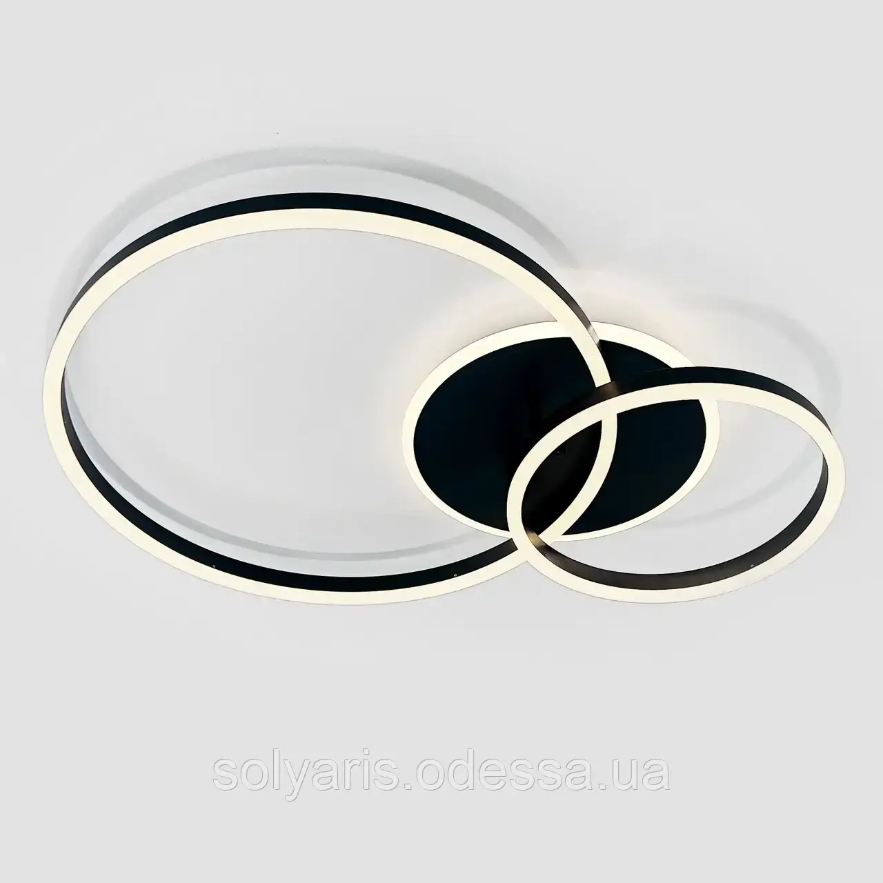 Люстра світлодіодна стельова 2002-2A BK, фото 1