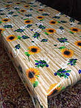 Скатертина-клейонка CPP 137 см — на відріз від 1 м, флізелінова основа, «Соняшник», фото 2