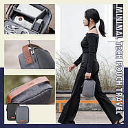 Сумка органайзер дорожній кейс для аксесуарів WIWU Minimalist Travel Pouch (чорний), фото 10