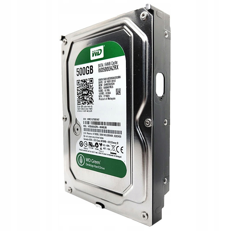 Жорсткий диск Western Digital 500Gb 7200rpm 64MB (WD5000AZRX) 3.5" SATAIII БВ