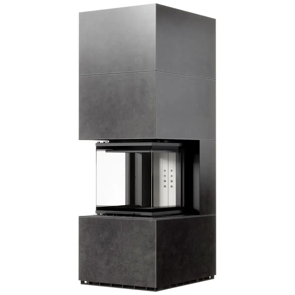 Камін Kratki NBC 500/500 Ø 200 гільйотина, висока конструкція з керамограніту, фото 1