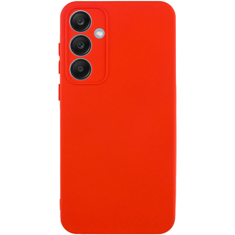 Чохол Silicone Cover Lakshmi Full Camera (AA) для Samsung Galaxy S25 | Мікрофібра Червоний / Red