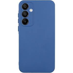 Чохол Silicone Cover Lakshmi Full Camera (A) для Samsung Galaxy M34 5G | Мікрофібра Синій / Navy Blue