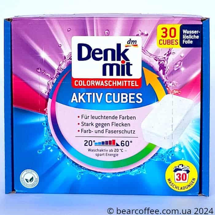 Denkmit Colorwaschmittel-Cubes кубики для прання 30 шт