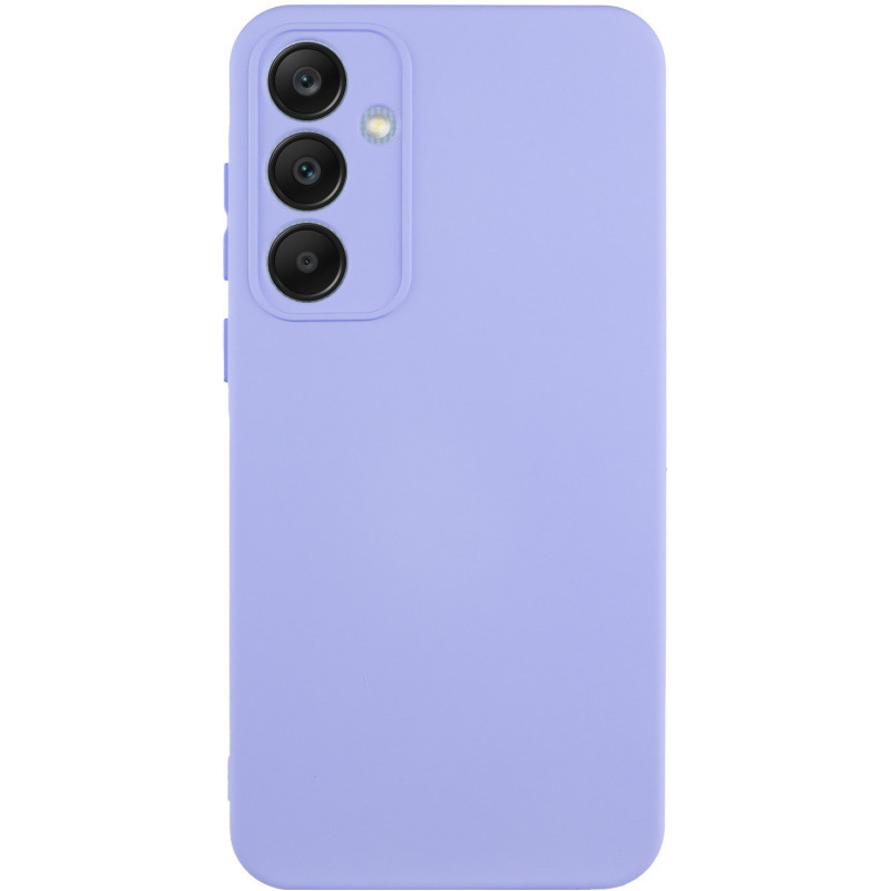 Чохол Silicone Cover Lakshmi Full Camera (AA) для Samsung Galaxy S25 | Мікрофібра Бузковий / Dasheen