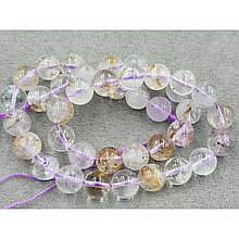 Намистини Рутиловий кварц 8мм