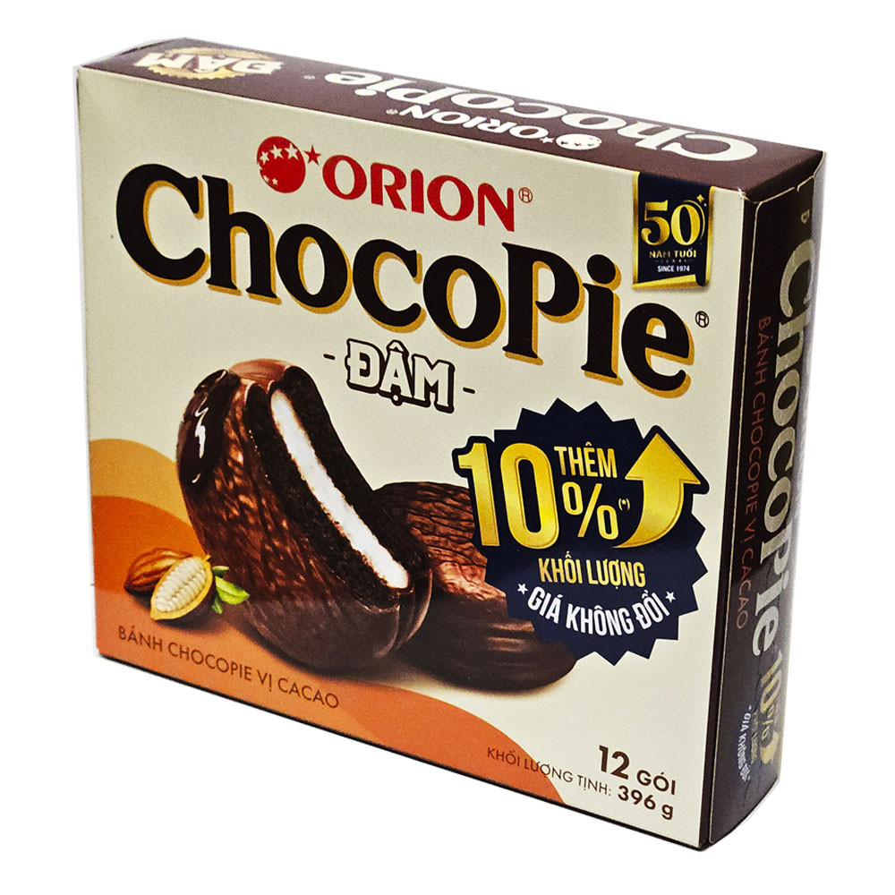 Чоко пай Какао 396 гр.12шт. Choco Pie Orion Cacao Корея