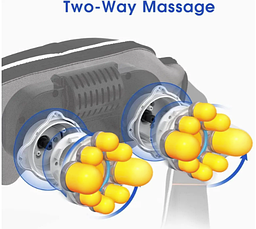 Масажер для шиї, плечей і спини з ІЧ-прогріванням Massager of Neck Kneading, чорний, фото 5