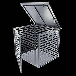 Бокс для генератора 1000х800х800 перфорований Антивандальний з замком та сталевим дном Бокс Кожух