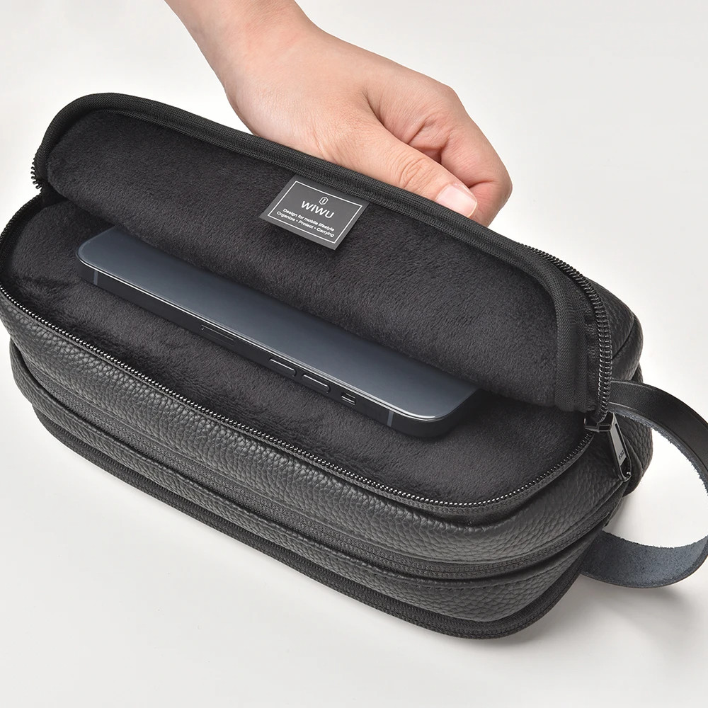 Сумка органайзер для аксесуарів антизлодій WIWU Salem Anti-Theft Pouch (чорний)