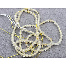 Намистини Рутиловий кварц гранований 2,5мм