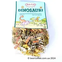 Макарони у формі динозаврів Dalla Costa Dinosauri кольорові 250г Італія