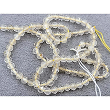 Намистини Рутиловий кварц гранований 3,7мм