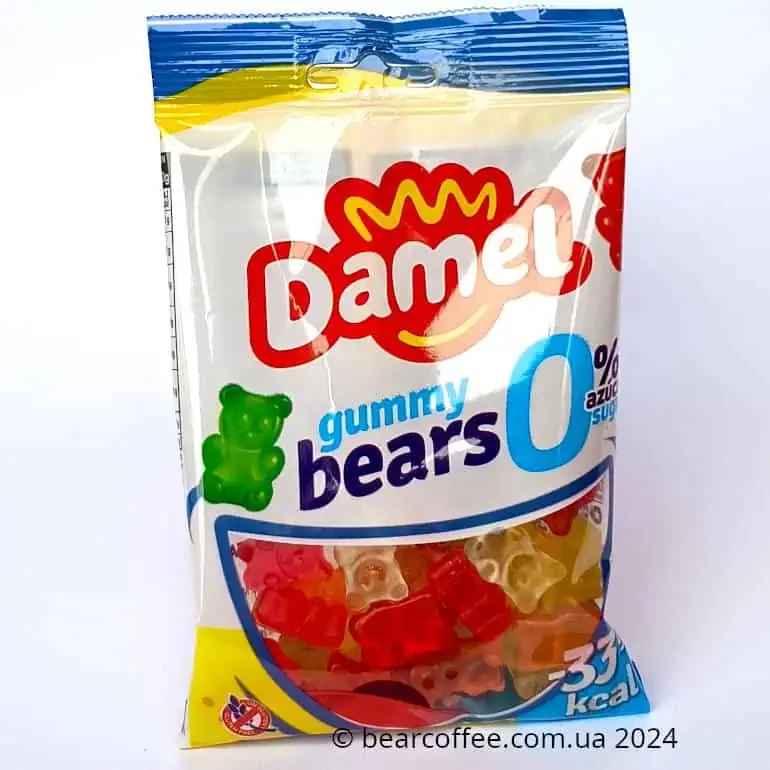 Желейні цукерки Damel gummy bears no sugar 90 gram